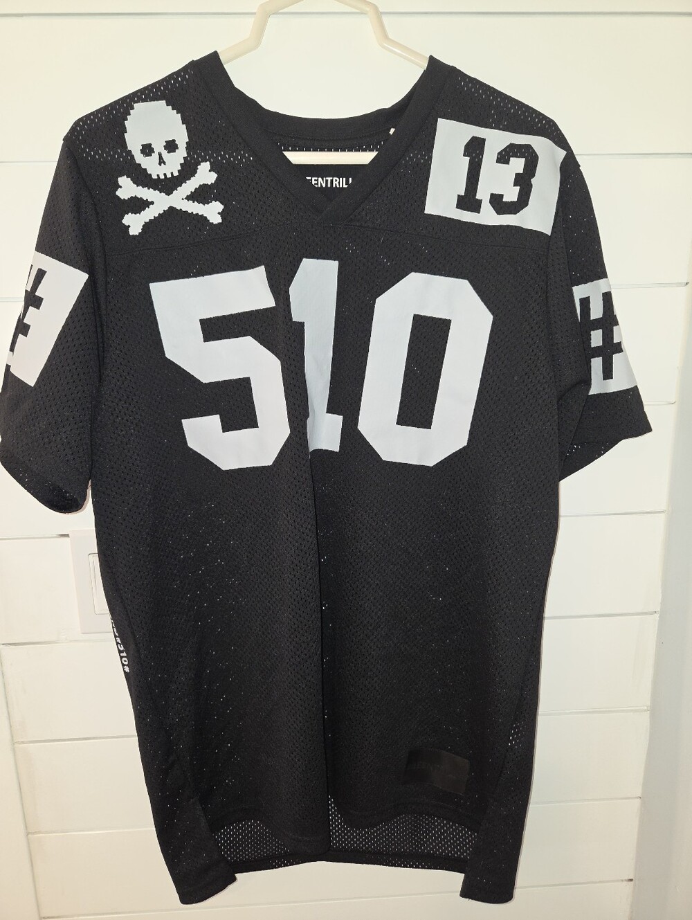 BEENTRILL Black Graphic Mesh Sport Jersey